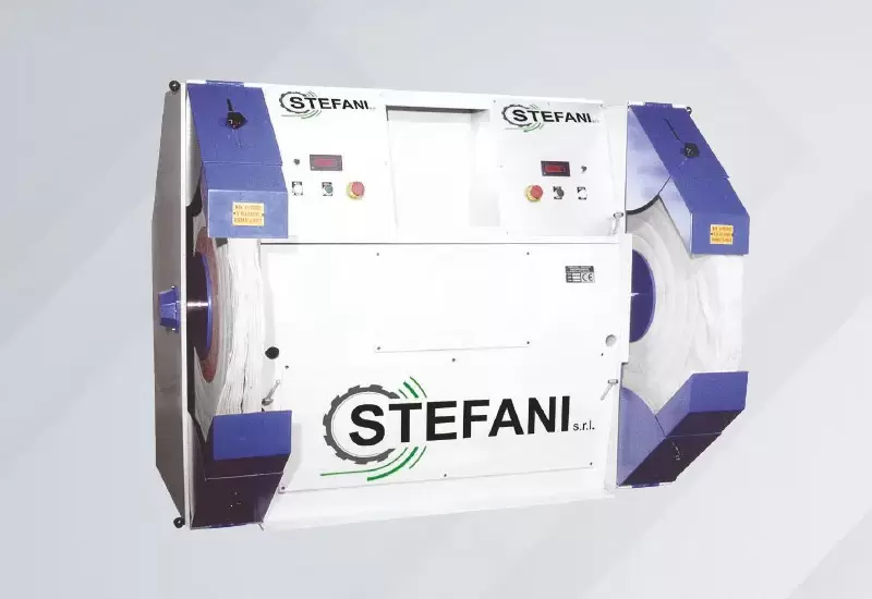 POLISSEUSE À FONCTIONNEMENT CONTINU À VITESSE VARIABLE DOUBLE MOTEUR - TISSU 1000 MM