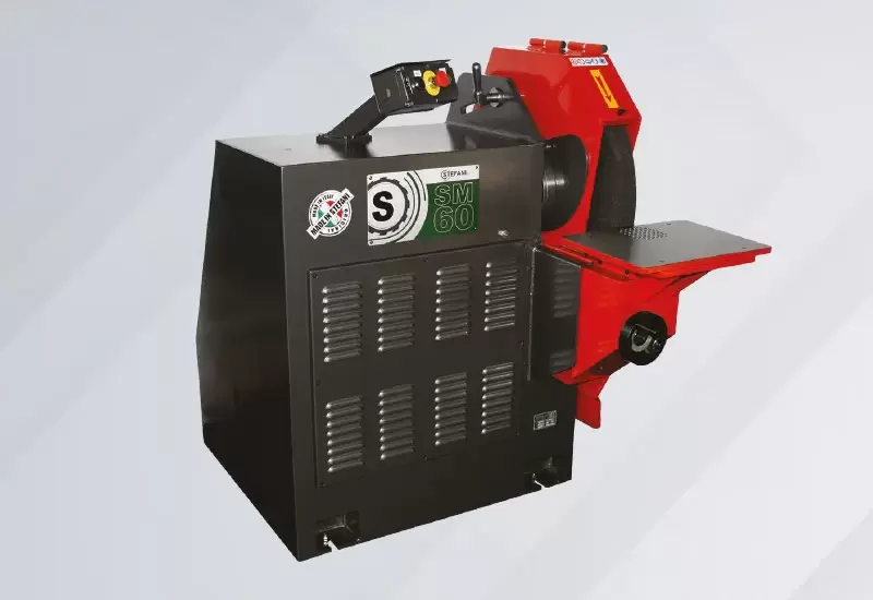 EBARBEUSE - MEULEUSE MONOPLACE AVEC VITESSE DE COUPE CONSTANTE POUR MEULE DE 600 MM – SM60VE