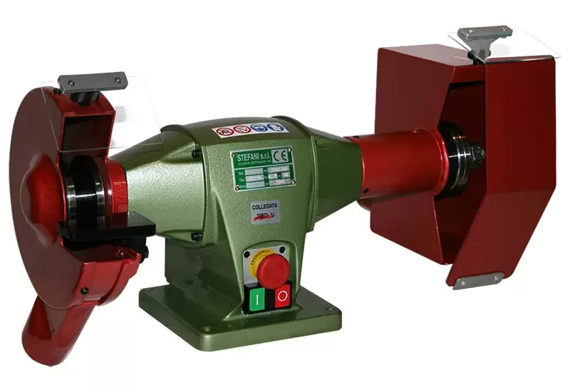 TOURET A MEULER INDUSTRIEL COMBINÉ SUR TABLE - 200 MM - MONOPHASÉ